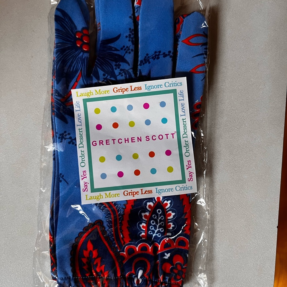 Gretchen Scott Gloves good for gardening/protecting hands from the elements.